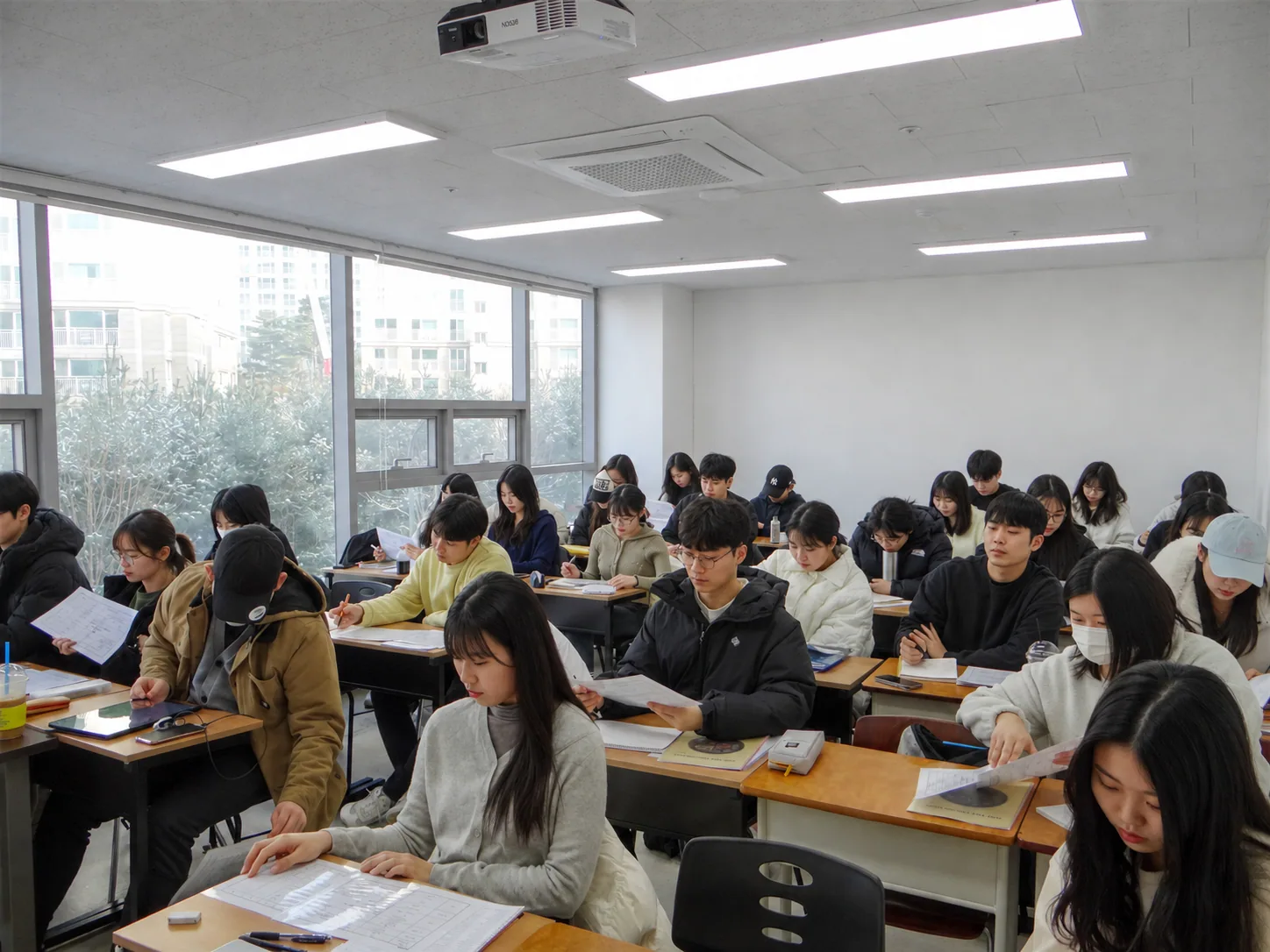원웨이어학원 중등 과정의 집중 수업