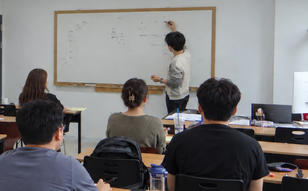 이전 기수 실제 수업 · 얼굴 보호 처리 사진